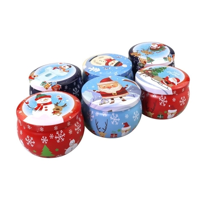 Metallo su misura Tin Gift Box For Christmas rispettoso dell'ambiente Halloween Candy