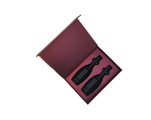 Contenitore di regalo di lusso su ordinazione con il coperchio e sacco di carta sostituibile del nastro per il San Valentino