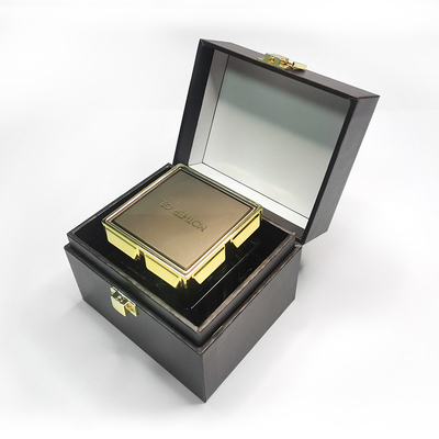 Scatola cosmetica di lusso di pelle di cura di trucco del cassetto vuoto facciale dello strumento per il barattolo del profumo