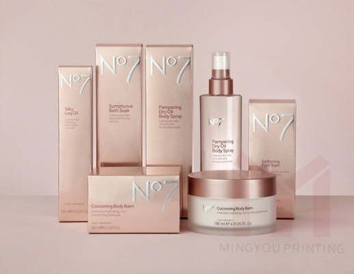 L'imballaggio di lusso della carta ha impresso la scatola di stoccaggio cosmetica del regalo di trucco rosa di vanità