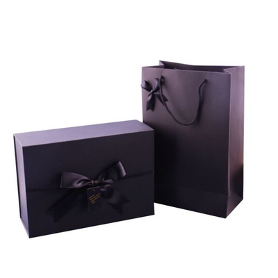 Contenitore di regalo cosmetico del pacchetto della scatola del boutique bianco cosmetico di lusso su ordinazione del nero