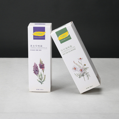 Contenitore di regalo di lusso di timbratura caldo del profumo della stagnola di oro per cura di pelle