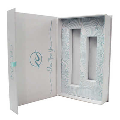 L'OEM di stile del libro personalizza la scatola di carta cosmetica della stampa con Logo Gold Stamping