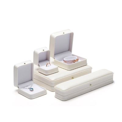 Scatola di stoccaggio splendida di Ring Leather Gift Box Jewelry dei blu acciai