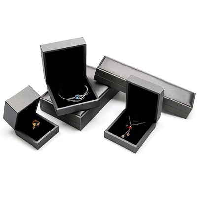Cuoio di lusso di Ring Storage Gift Box Brushed dei gioielli di nozze