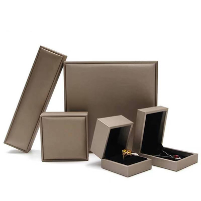 Cuoio di lusso di Ring Storage Gift Box Brushed dei gioielli di nozze