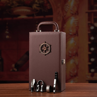 Contenitore di regalo di cuoio del regalo del vino Champagne Bottle Packaging di lusso