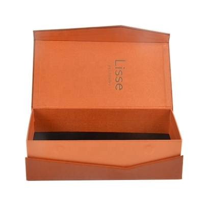 Contenitori di regalo d'imballaggio dell'unità di elaborazione Flip Top Lid Cosmetic Perfume del pacchetto magnetico di cuoio su ordinazione della carta