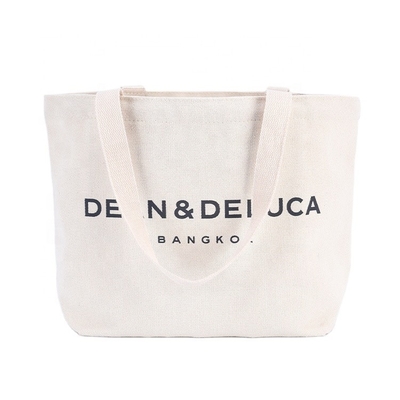 Tela riutilizzabile organica normale Tote Bag With Pocket del cotone del sacchetto della spesa