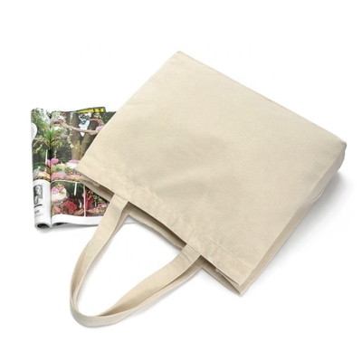 Sacchetti della spesa in bianco riutilizzabili di Tote Bag Women Foldable Cotton della tela
