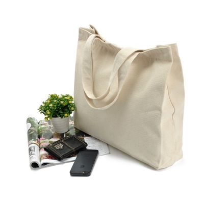 Sacchetti della spesa in bianco riutilizzabili di Tote Bag Women Foldable Cotton della tela