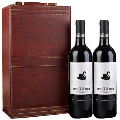 Regalo portatile di affari del contenitore di vino della bottiglia del nuovo di stile dell'unità di elaborazione grano di legno doppio