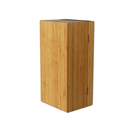 Il vino su misura elabora il contenitore di regalo di legno di bambù naturale del vino con il cuoio dell'unità di elaborazione