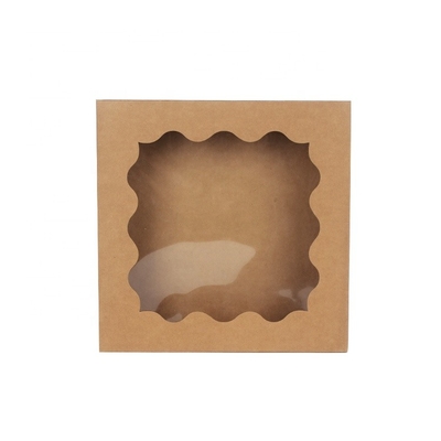 Scatole da pasticceria della carta di Contaienrs del regalo dell'alimento di Macaron del quadrato per pasticceria con la finestra