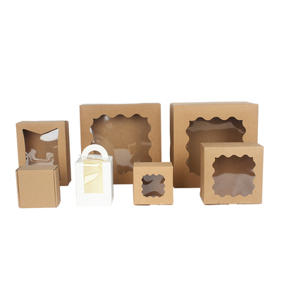 Scatole bianche del forno dei pc del contenitore di regalo di Macaron del cartone dei biscotti 30 con la finestra