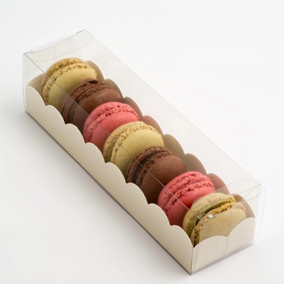 Multi bordo di avorio del contenitore di regalo del dolce di Macaron del biscotto del cioccolato di specificazione dell'ANIMALE DOMESTICO