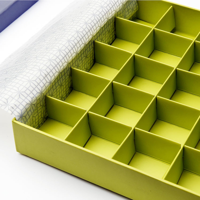Contenitore di regalo di carta amichevole di Eco Candy Macaron Tray Lid Base di plastica