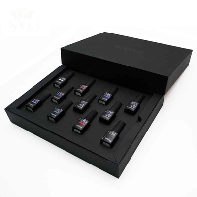 buon prezzo La scatola d'imballaggio dello smalto di lusso ha messo la scatola della chiusura del magnete di Matt Black Handmade Custom Logo in linea