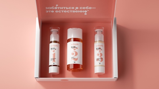 buon prezzo Il contenitore d'imballaggio di carta di rosa di regalo cosmetico di lusso della ragazza ha fissato la cura di pelle in linea