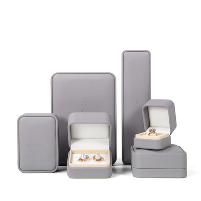 buon prezzo Collana su ordinazione Ring Box del braccialetto di Logo Leather Jewelry Box Earring in linea