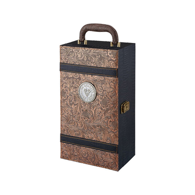 buon prezzo Il contenitore di cuoio di vino del regalo con gli accessori ed il vino mette la bottiglia di vino 750ml in linea