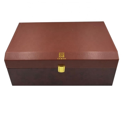 buon prezzo Nuovo mercato arabo di legno del contenitore di regalo del profumo del cuoio di metà di progettazione in linea