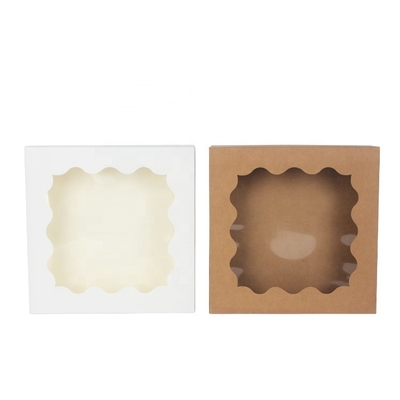 buon prezzo Scatole da pasticceria della carta di Contaienrs del regalo dell'alimento di Macaron del quadrato per pasticceria con la finestra in linea